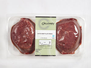 
                  
                    Load image into Gallery viewer, Twin pack Scotch Beef Fillet Steaks - 21 Day Matured (340g) - JW Galloway
                  
                