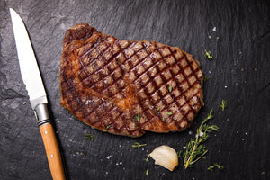 
                  
                    Load image into Gallery viewer, Scotch Beef Thick Ribeye Steak cooked
                  
                