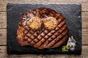
                  
                    Load image into Gallery viewer, Sharing Beef Ribeye Steak with Peppercorn Butters (420g) - JW Galloway
                  
                