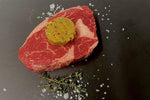 ribeye with peppercorn butter