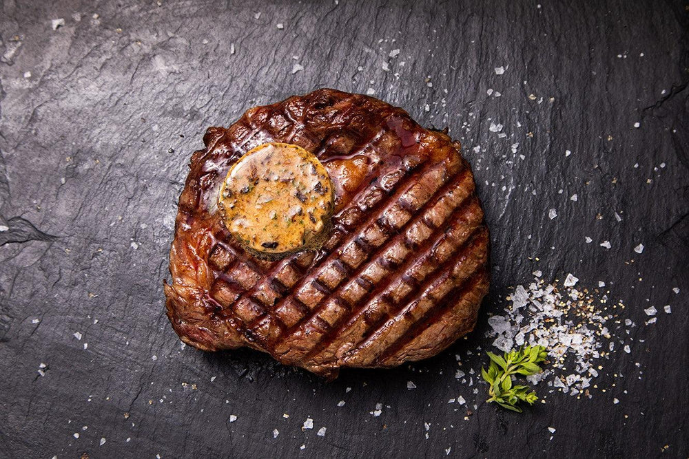 
                  
                    Load image into Gallery viewer, ribeye with peppercorn butter
                  
                